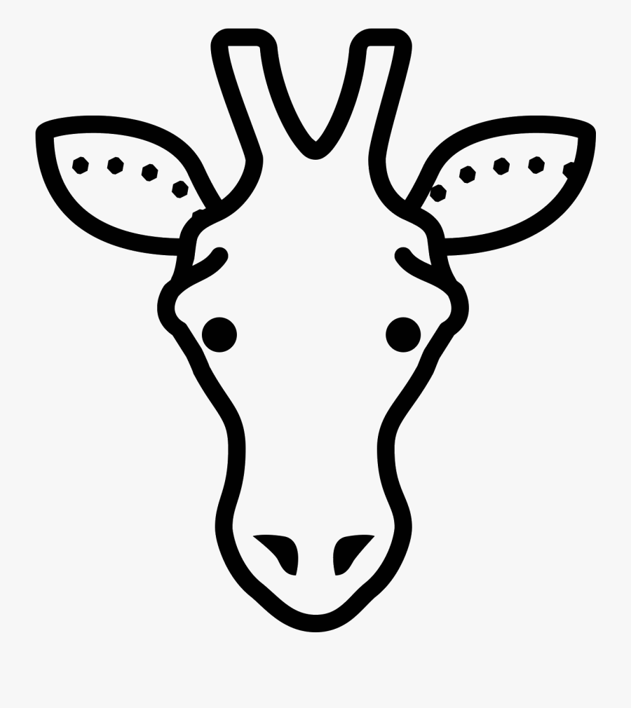 This Icon Is Depicting A The Head Of A Giraffe And - Animal Png Image Icons, Transparent Clipart