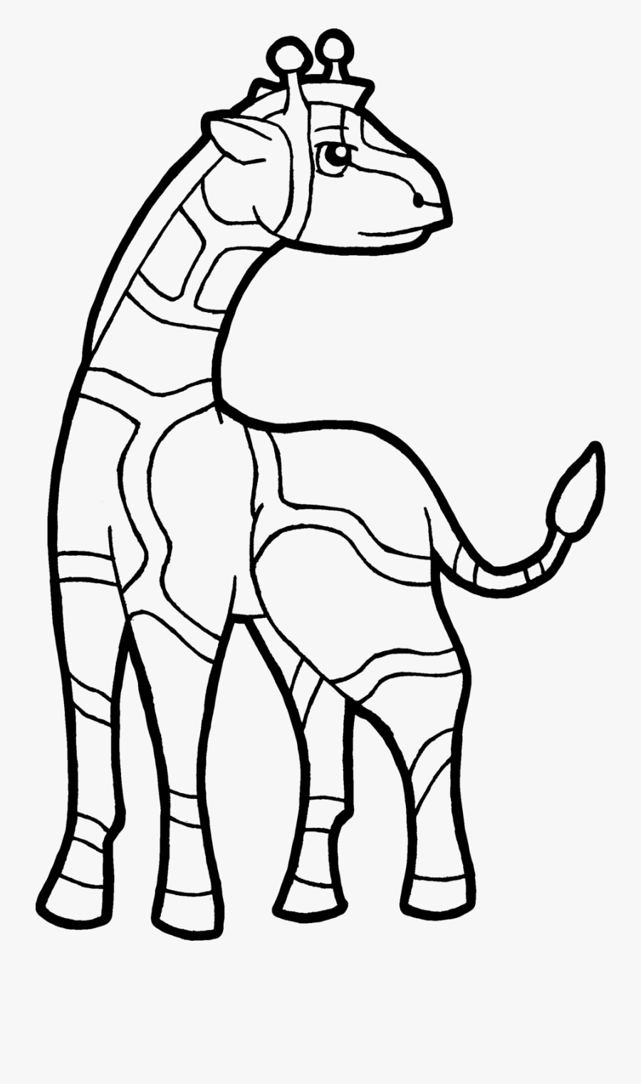 Giraffe - Coloring - Pages - Giraffe For Coloring Png, Transparent Clipart