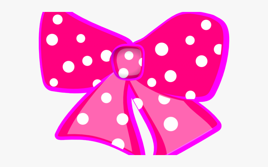 Ribbon Clipart Mickey Mouse - Polka Dot Bow Clipart, Transparent Clipart