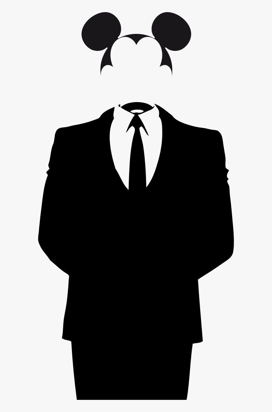 Anonymous Mickey Mouse Person Free Picture - Mickey Mouse Anonymous, Transparent Clipart