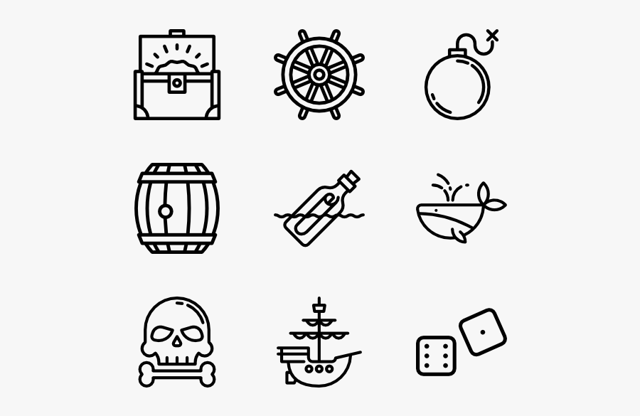 Pirate Collection - Wedding Icons Png, Transparent Clipart