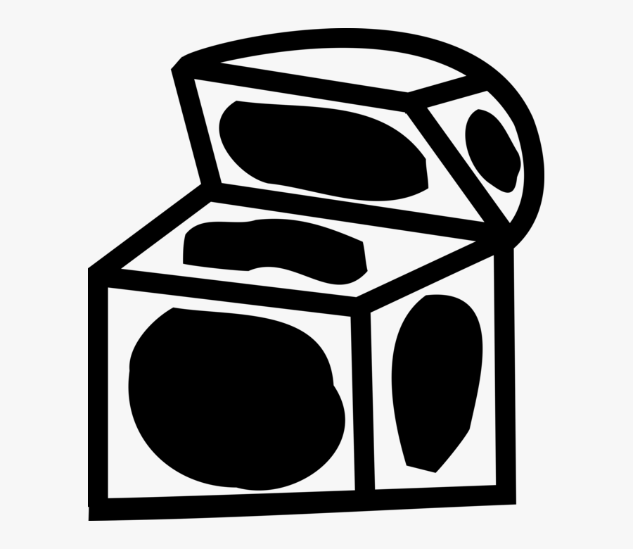 Vector Illustration Of Buccaneer Pirate"s Treasure, Transparent Clipart