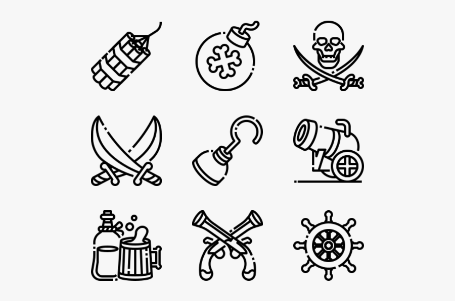Pirates - Icon Song Vector, Transparent Clipart