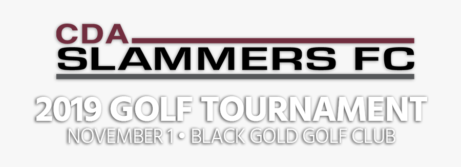 Foreground Banner Cda Slammers Fc Golf Tournament November - Graphics, Transparent Clipart