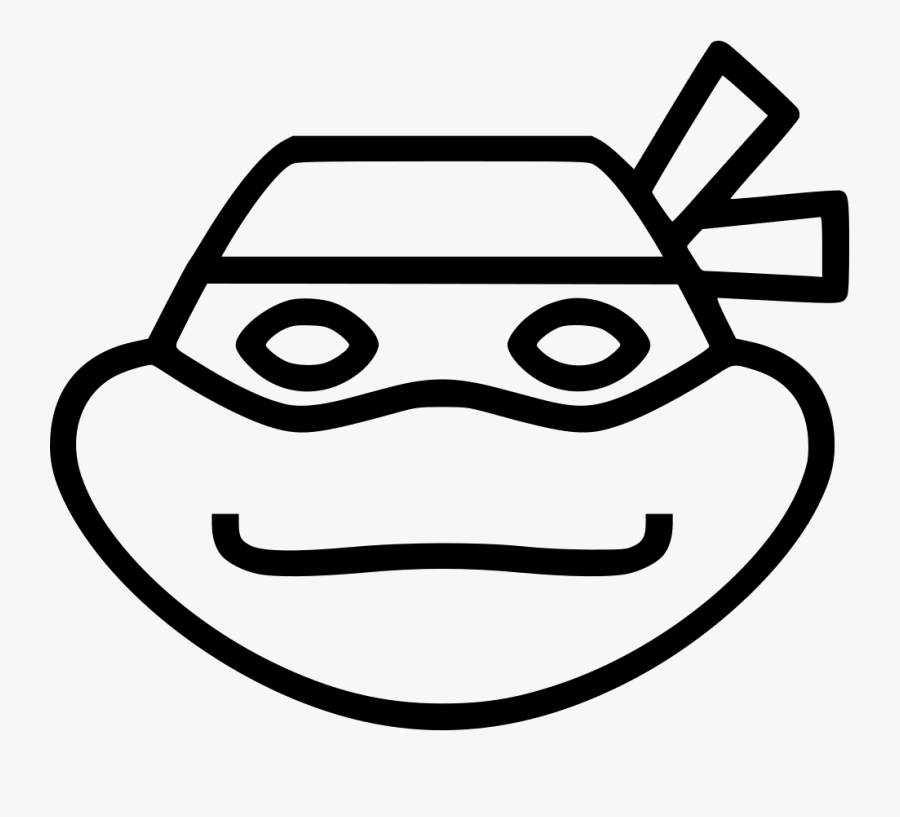 Ninja Turtle Michaelangelo Humanoid - Ninja Turtle Icon Black, Transparent Clipart