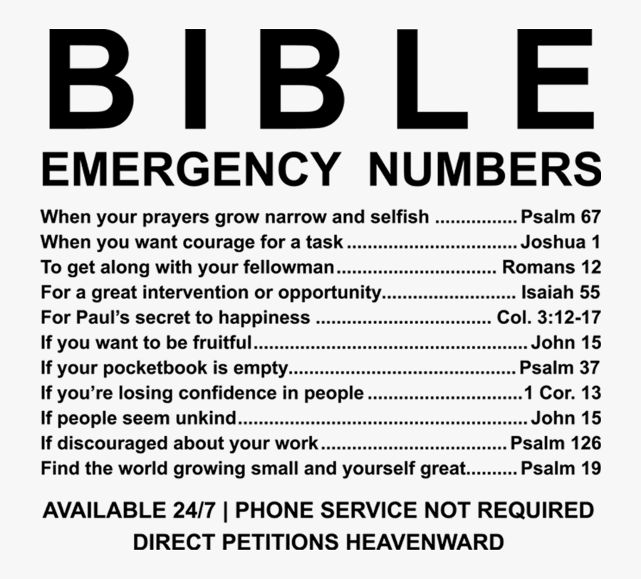 Black Bible Emergency Numbers Mug V2 ✞60% Off Today✞ - Bible Emergency Numbers Free, Transparent Clipart
