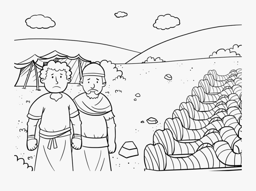 Bible Story Abraham Coloring Pages For Drawing Free - Bible Stories Black And White, Transparent Clipart