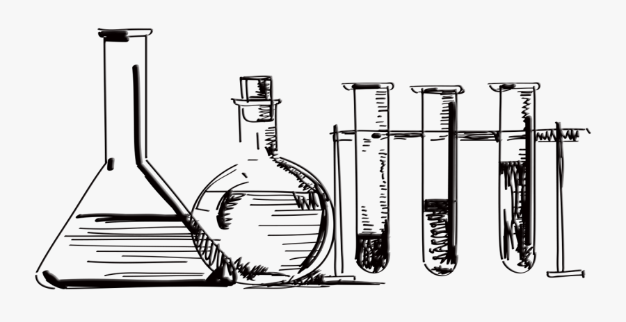 Collection Of Free Beaker Drawing Chemical Download - Test Tubes Lab Drawing, Transparent Clipart