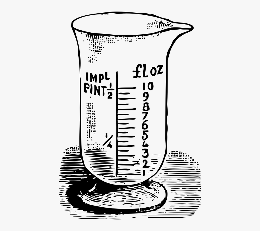 Beaker, Glass, Cup, Chemistry, Flask, Laboratory - Measuring Clip Art, Transparent Clipart
