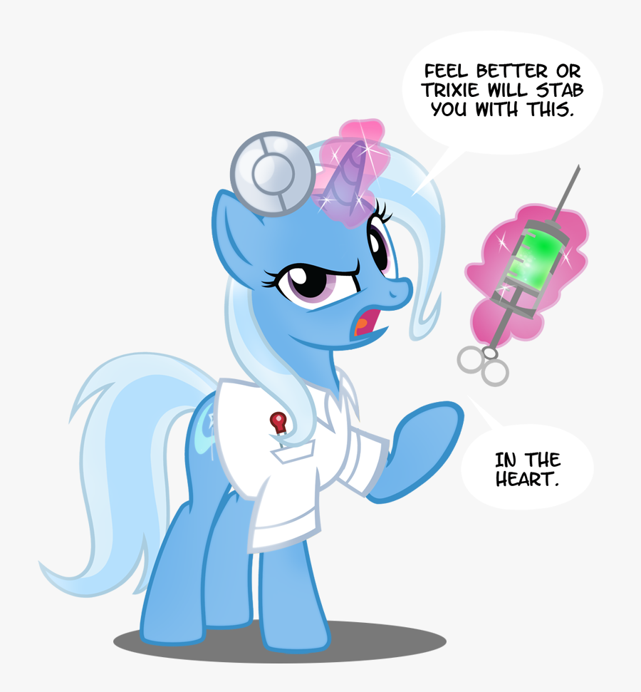 Dr Trixie S Bedside - My Little Pony Feel Better, Transparent Clipart