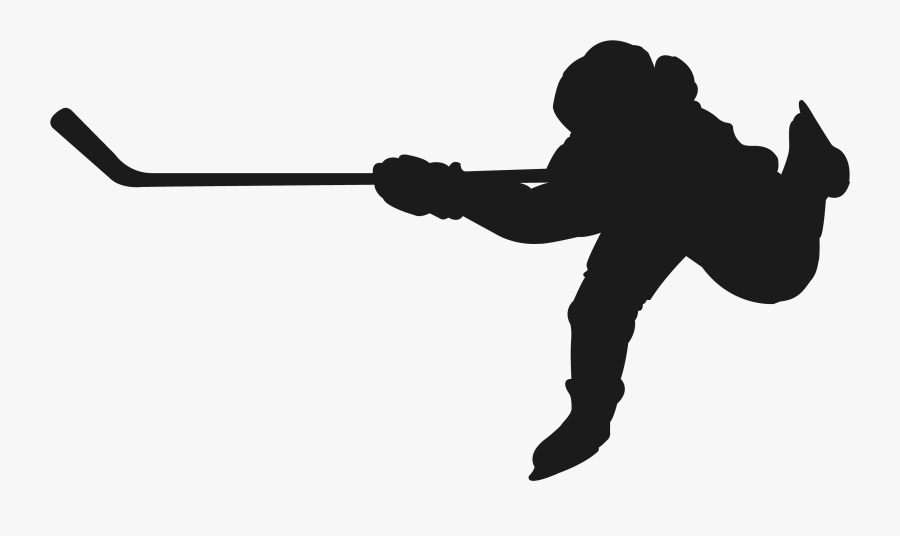Silhouette Ice Hockey Sport Clip Art - Women Ice Hockey Silhouette Png, Transparent Clipart