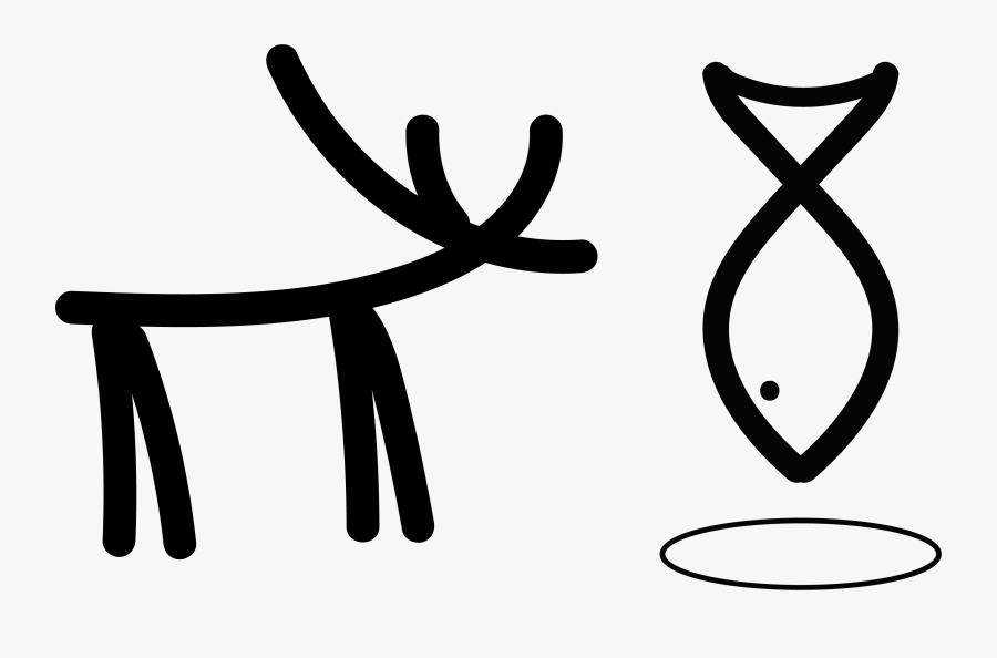 Reindeer And Icefishing, Transparent Clipart
