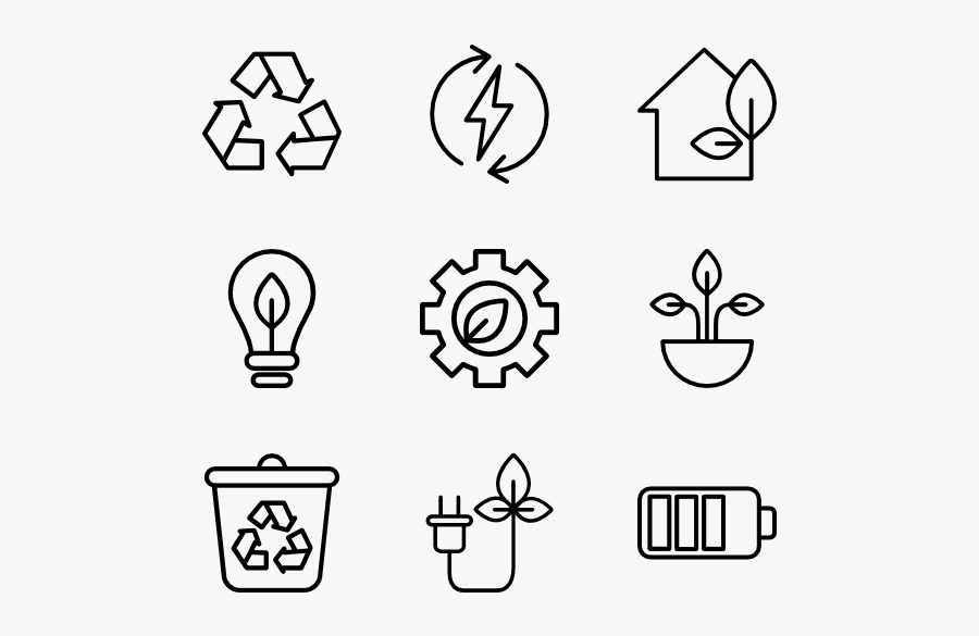 Green Energy - Design Vector Icon, Transparent Clipart