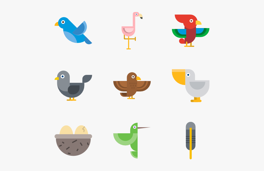 Bird Collection - Birds Icons, Transparent Clipart