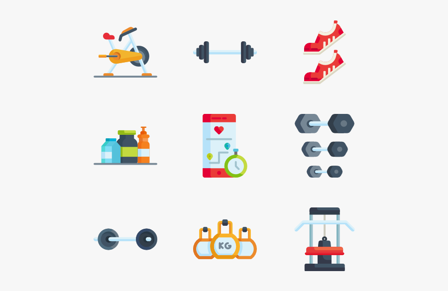 Gym Equipment - Gym Equipments Vector Png, Transparent Clipart