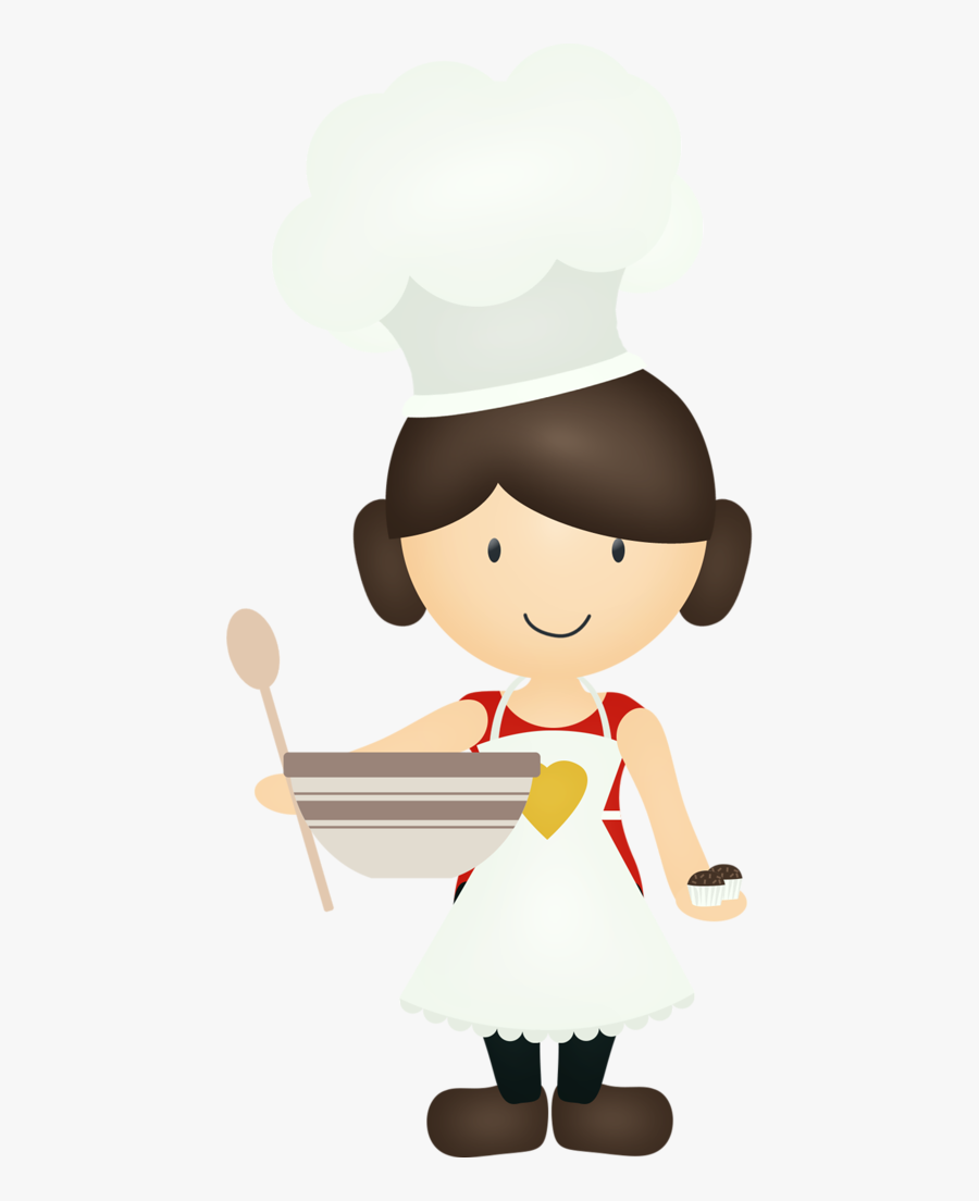 Cookie Chef - Chef Png Cartoon Girl, Transparent Clipart