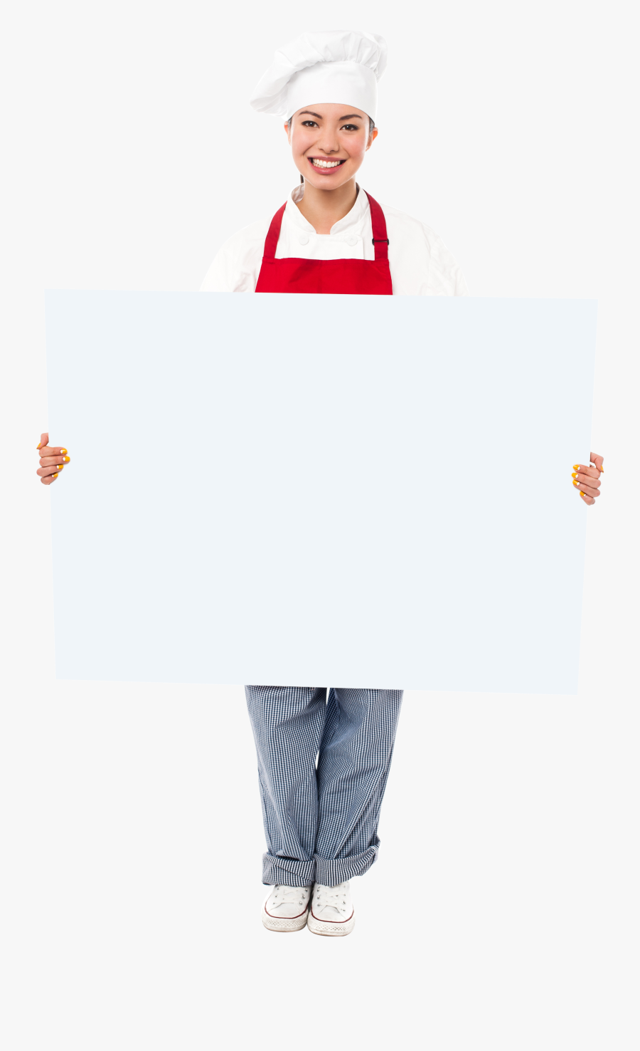Chef Holding Banner Png Image - Chef Holding Banner Png, Transparent Clipart
