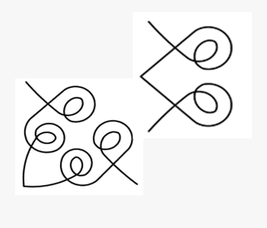 Heart Scroll Border W/corner - Line Art, Transparent Clipart