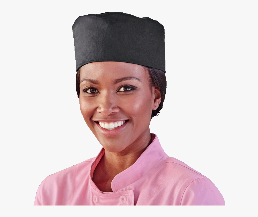 Chef Beanie - Woman - Woman, Transparent Clipart