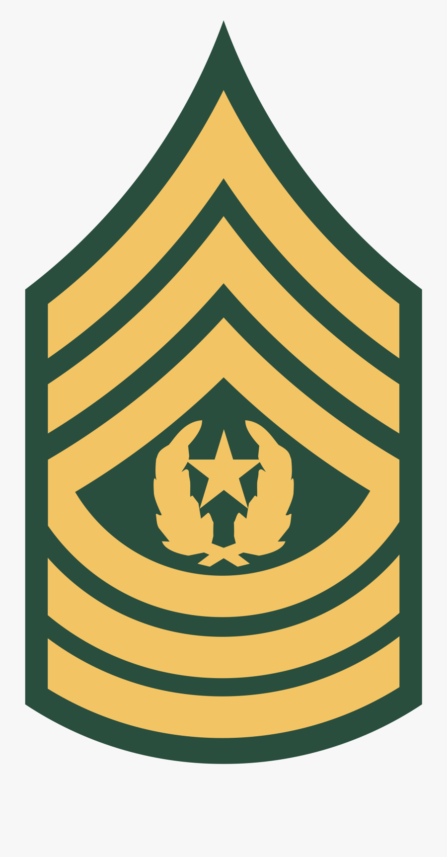 Us Army E - Army Master Sergeant Rank, Transparent Clipart