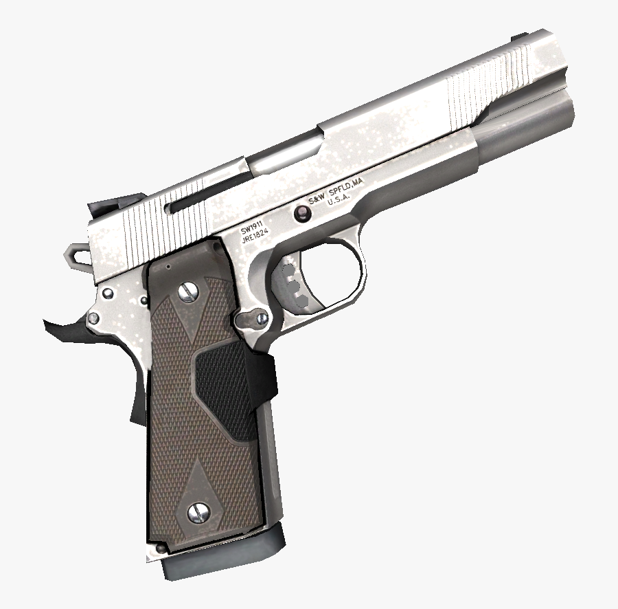 This Pistol Is The Us Army"s Main Service Pistol In - Firearm, Transparent Clipart