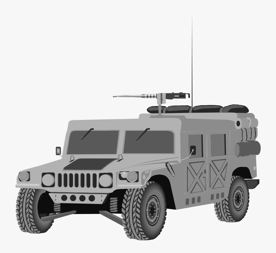 Transparent Free Military Clipart - Draw A Military Hummer, Transparent Clipart