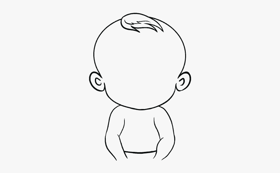 How To Draw Baby - Draw A Baby Easy, Transparent Clipart