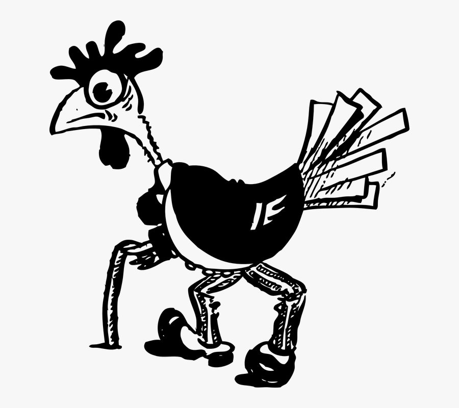 Bird, Hen, Chicken, Walk, Poultry, Jacket, Cane, Shoe - Hip Replacement Funny, Transparent Clipart