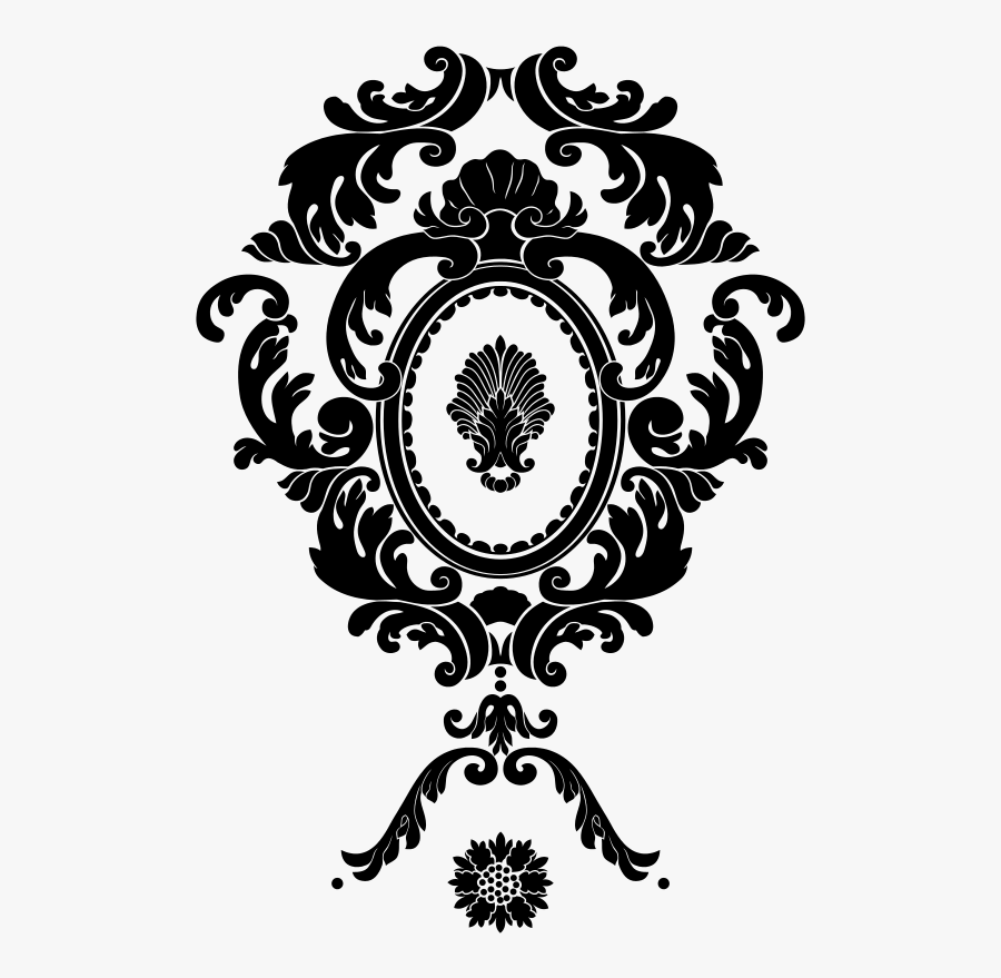 Design Sticker Flowers Black, Transparent Clipart