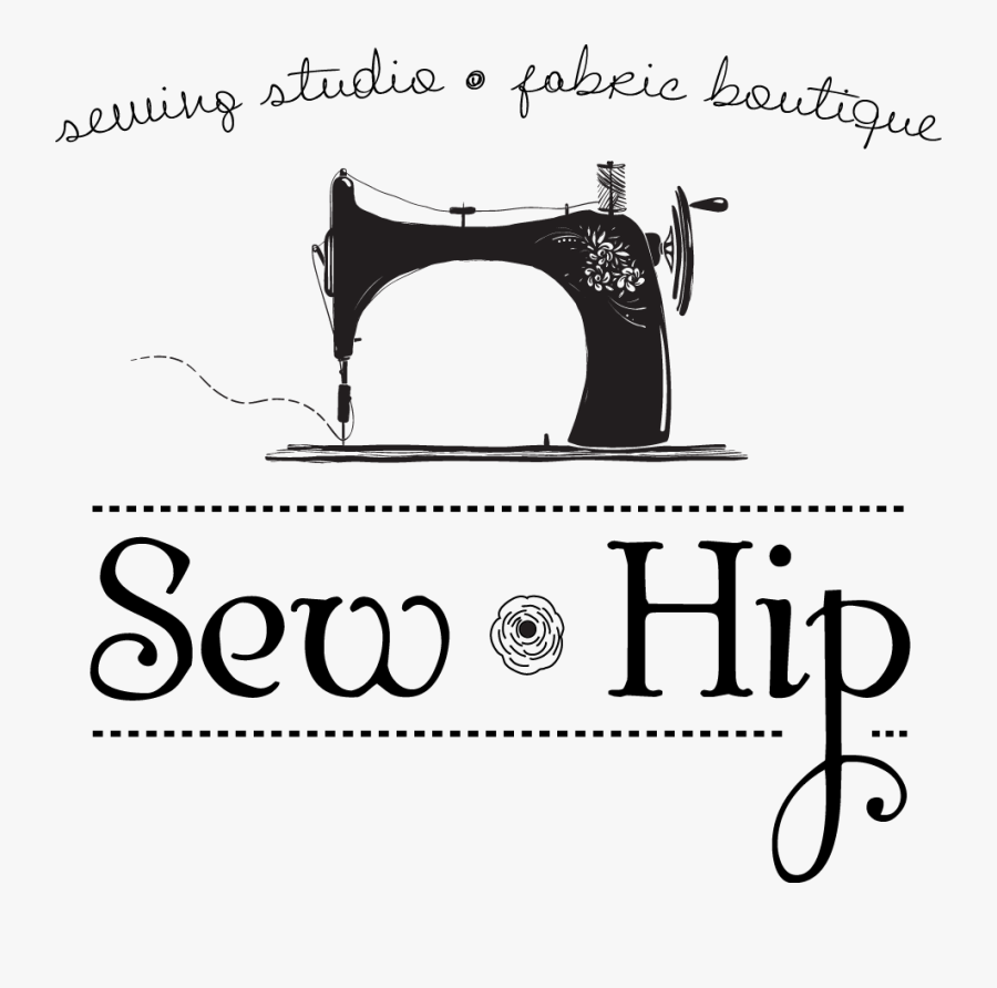 Sew Hip - Sewing Images Black And White Clipart, Transparent Clipart