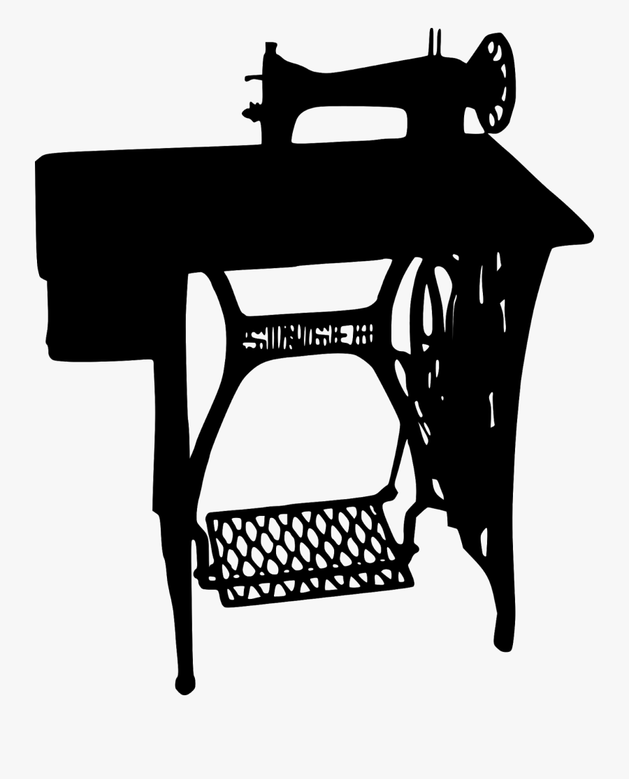 Silhueta Maquina De Costura, Transparent Clipart