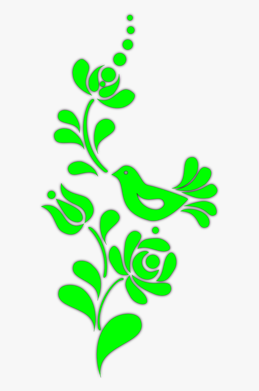 Sample,bird,folk,folk Vector Graphics - Hungarian Folk Motifs Free Vector, Transparent Clipart