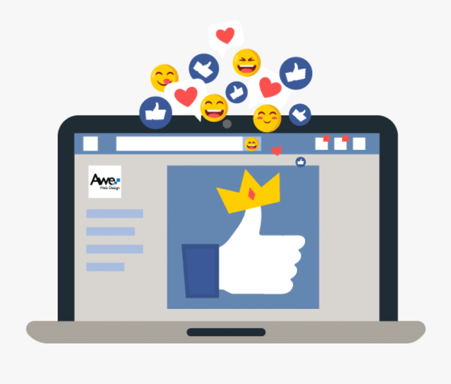 Professional Web Design Integrates With Social Media - Website Social Media, Transparent Clipart
