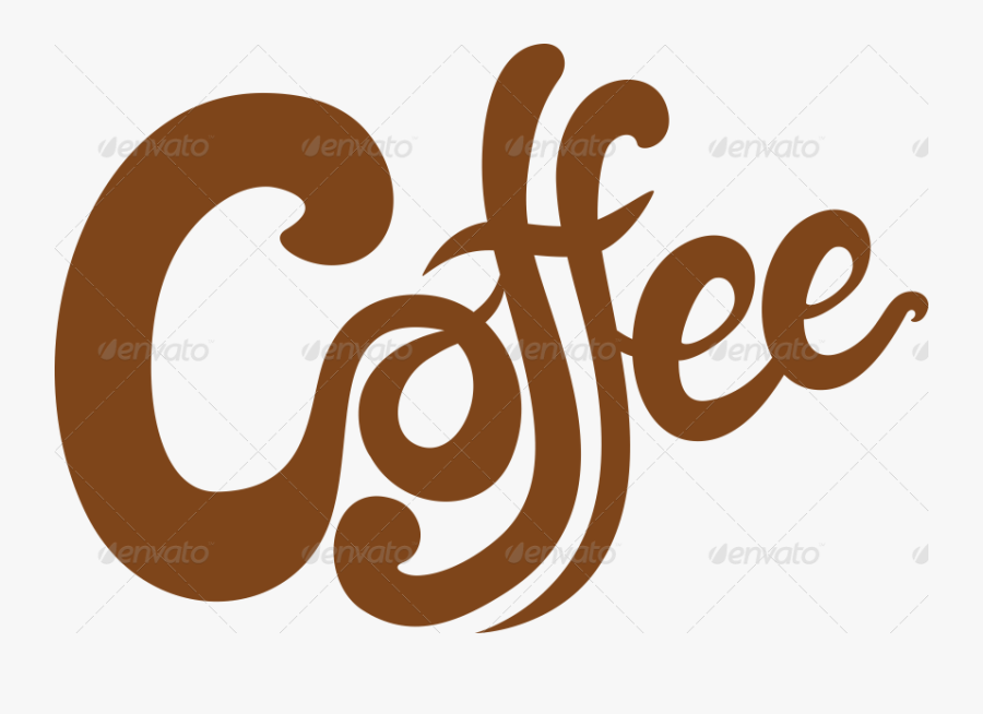 Free The Word Cafe - Coffee Word Art Png, Transparent Clipart