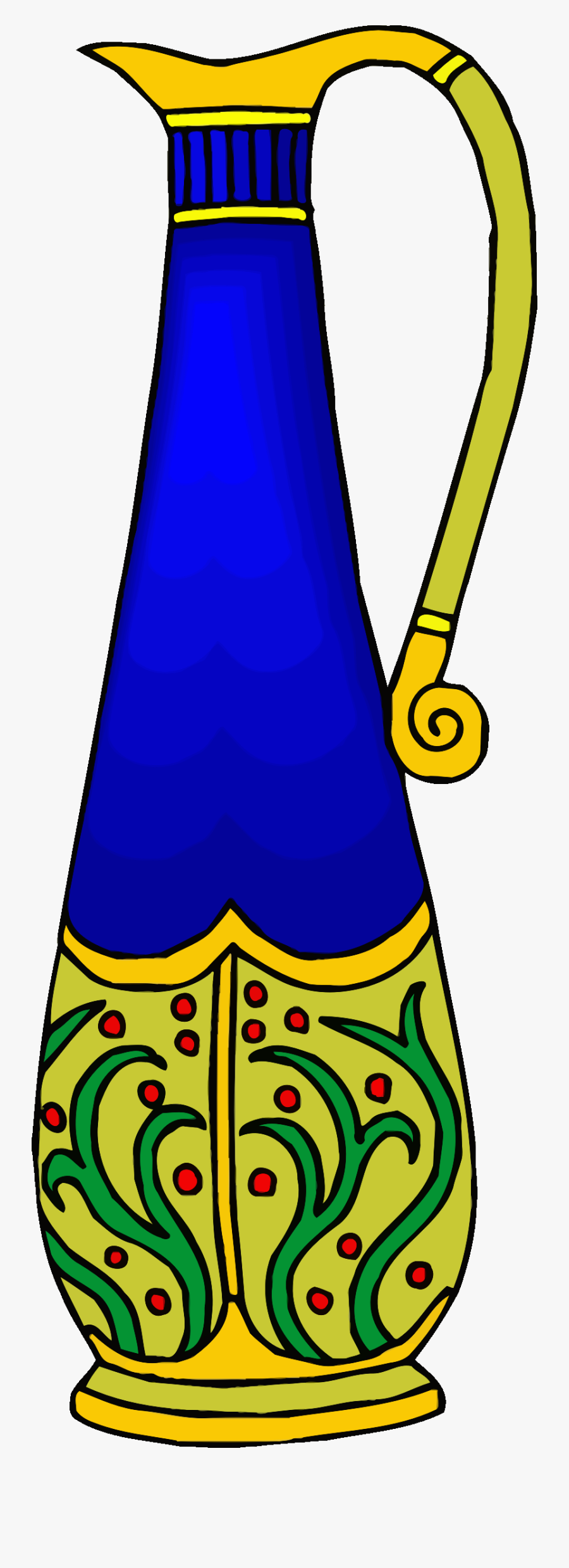 Tall Vase Clip Arts - Gambar Animasi Kendi Keren, Transparent Clipart
