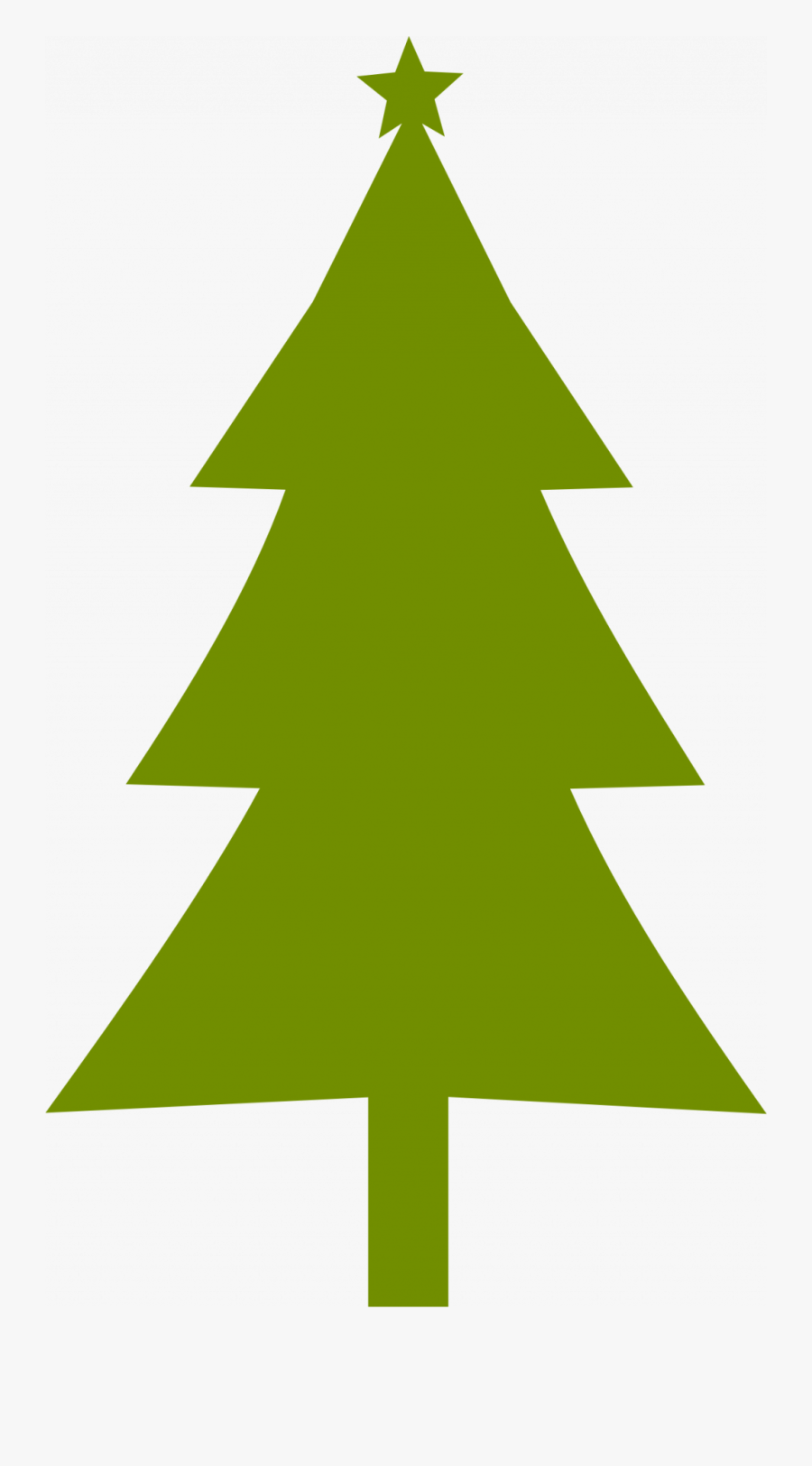 Large Size Of Christmas Tree - Christmas Tree Silhouette Png, Transparent Clipart