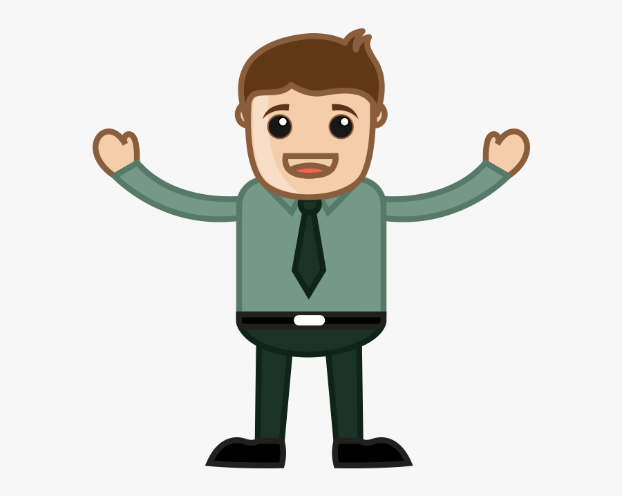 Cartoon Royalty-free Clip Art - Cartoon Happy Man, Transparent Clipart