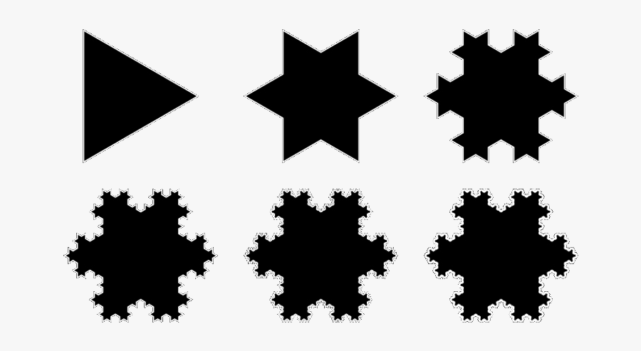 Koch Snowflake, Transparent Clipart