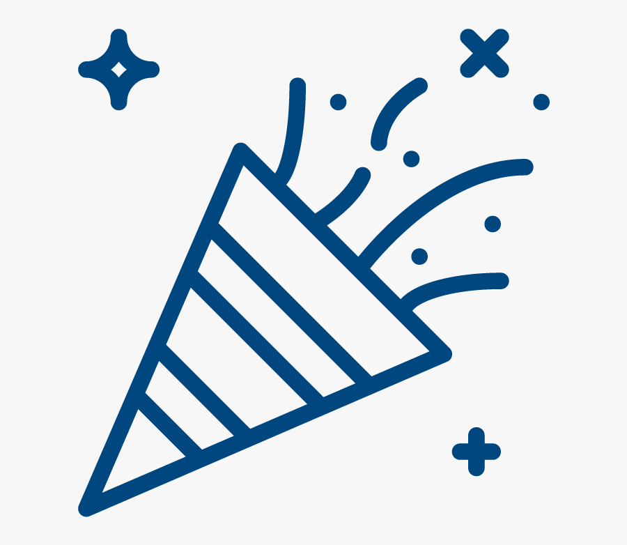 Party Icon Purple, Transparent Clipart