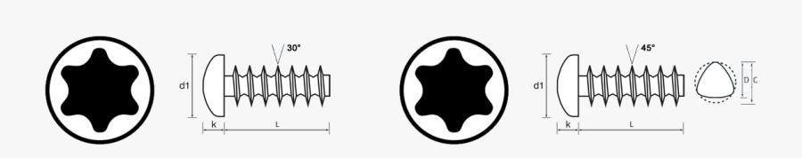 Tx Pan Threadforming Screw Technical Drawing - Emblem, Transparent Clipart