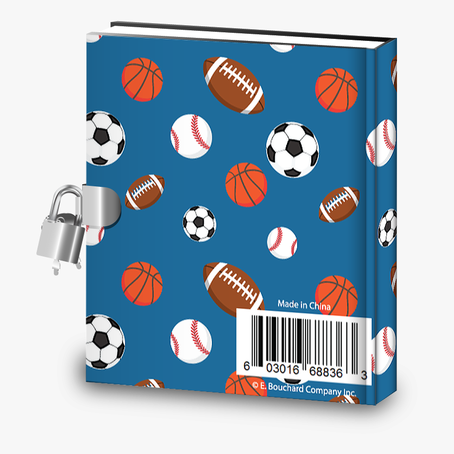 Sports Kids Diary With Lock, Transparent Clipart
