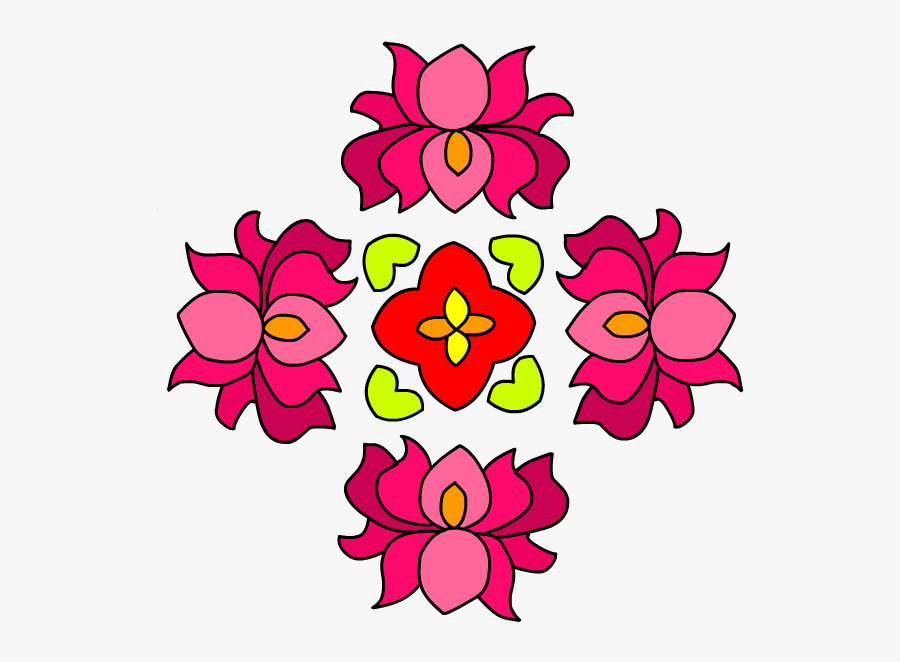 Diwali Rangoli Transparent, Transparent Clipart