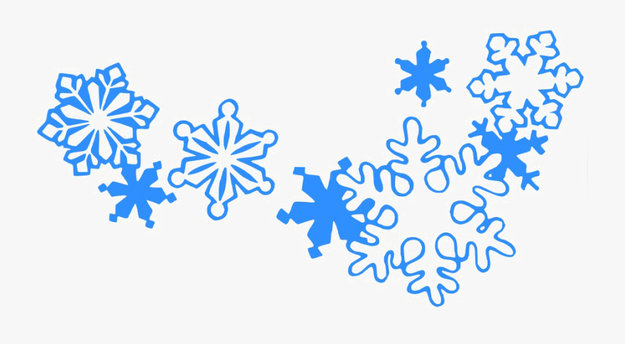 Blue Snowflakes Png Background Image - Snow Flakes Png Format, Transparent Clipart
