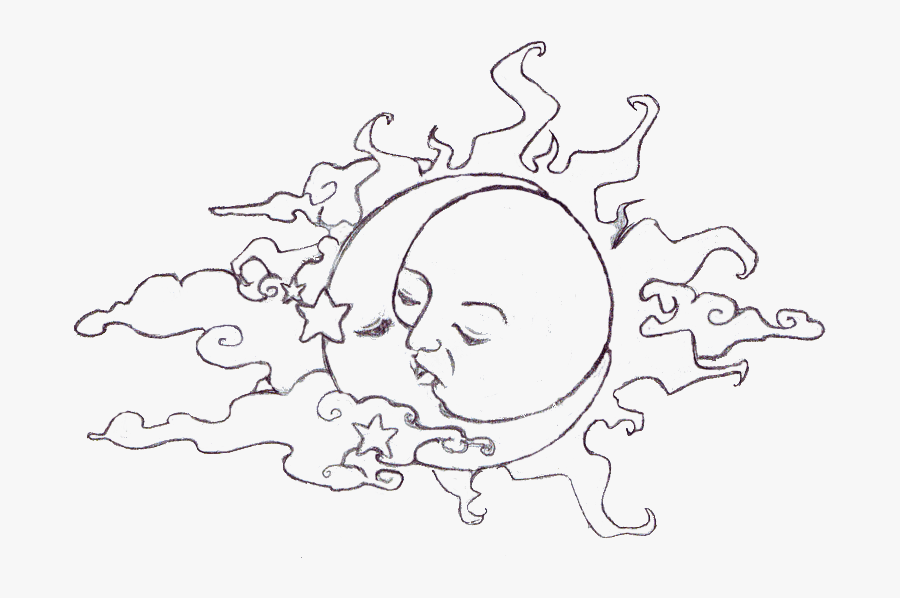 Transparent Tumblr Star Png - Sun And Moon Camren, Transparent Clipart