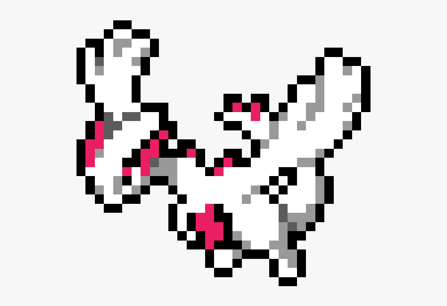 Pokémon Sun And Moon Pixel Art Lugia - Pixel Art Pokemon Lugia, Transparent Clipart
