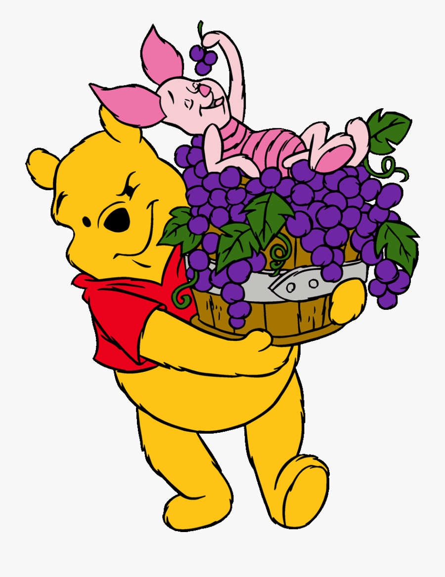 Download Winnie The Pooh Grapes Clipart Winnie The - Winnie The Pooh Clipart Flower, Transparent Clipart
