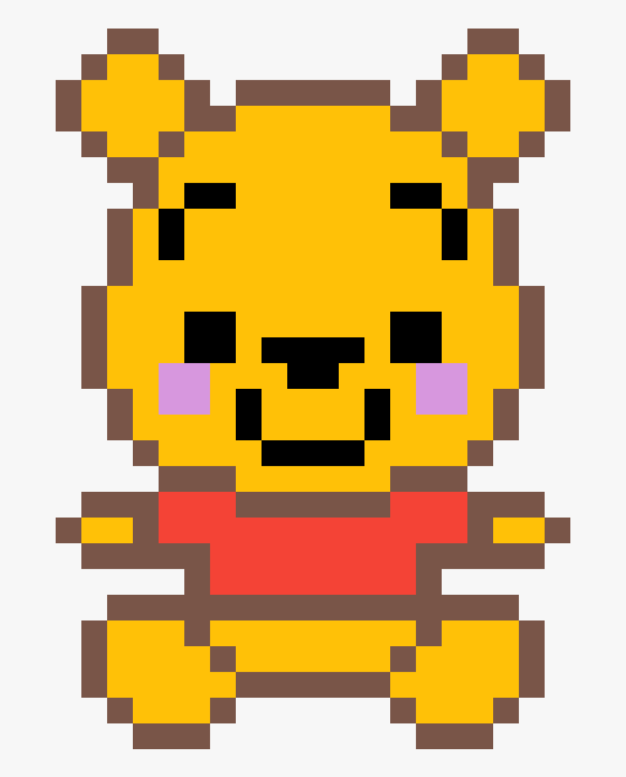 Transparent Classic Pooh Clipart - Winnie Pooh Pixel Art, Transparent Clipart