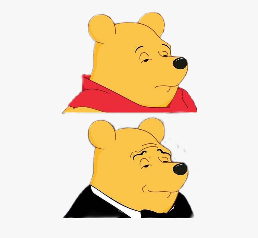 Transparent Yellow Bear Clipart - Winnie Pooh Meme Png, Transparent Clipart