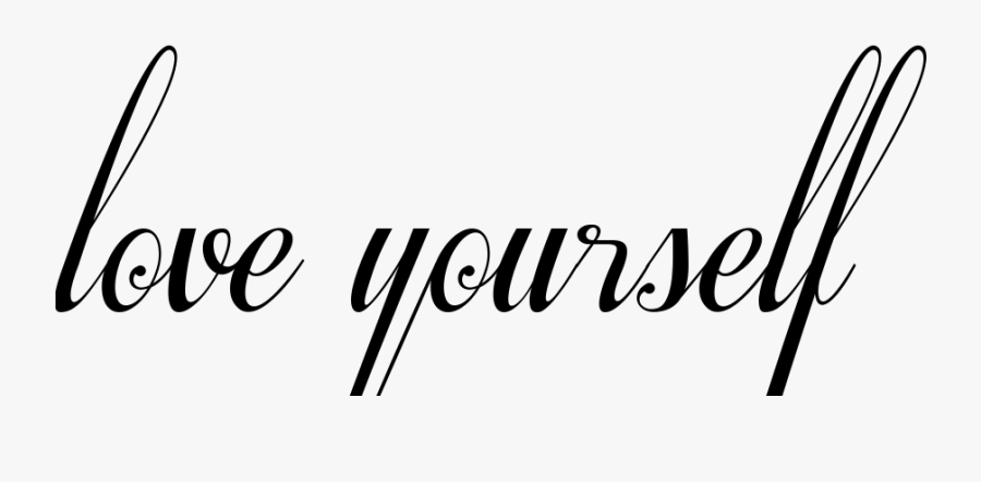 Love Yourself Tattoo In Respective Font - Tattoo Love Hd Png, Transparent Clipart