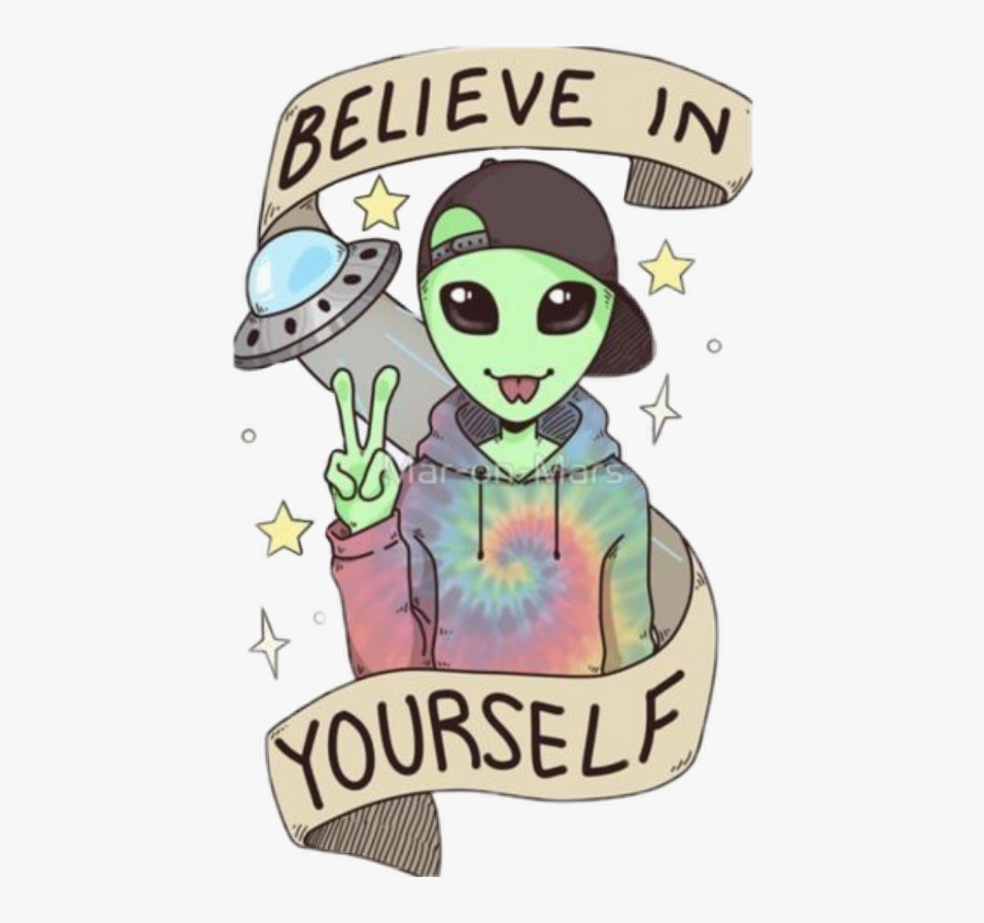 Freetoedit Scalien Alien - Believe In Yourself Alien, Transparent Clipart